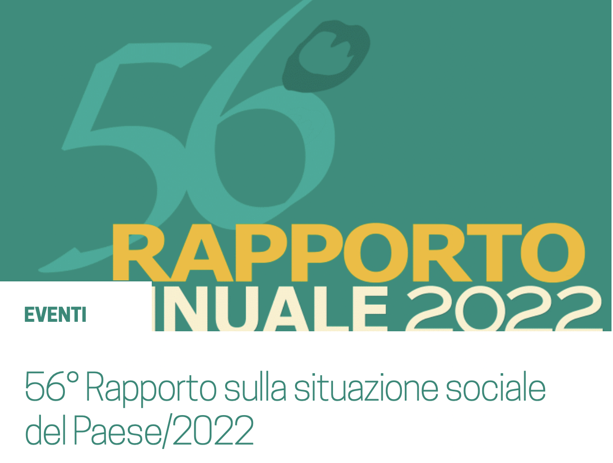 Rapporto CENSIS sulla situazione sociale del Paese / 2022